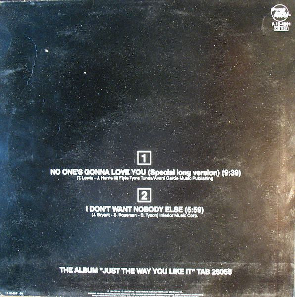 The S.O.S. Band : No One's Gonna Love You (12", Maxi)