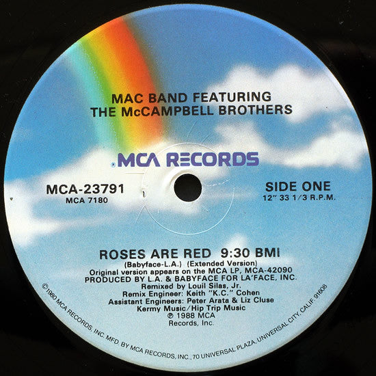 Mac Band Featuring The McCampbell Brothers : Roses Are Red (12")