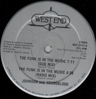 Johnson And Youngblood : The Funk Is In The Music (12", Single)