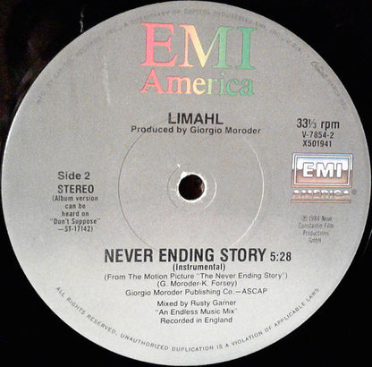 Limahl : The Never Ending Story (12", Single)