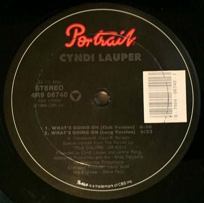 Cyndi Lauper : What's Going On (12")