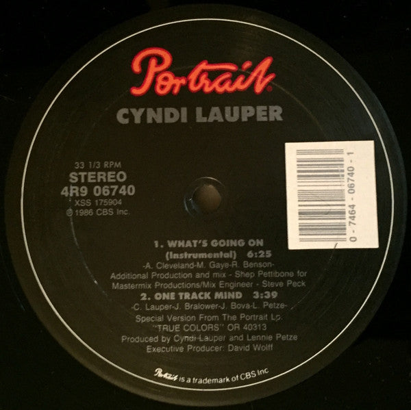 Cyndi Lauper : What's Going On (12")