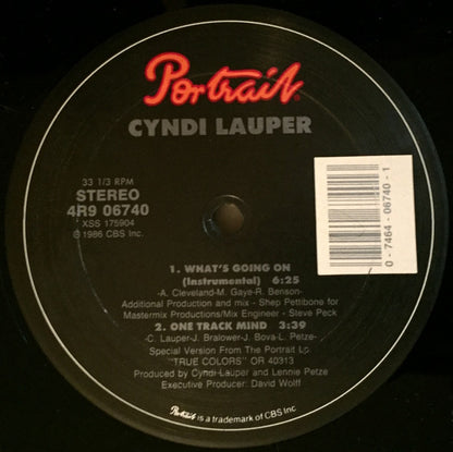 Cyndi Lauper : What's Going On (12")