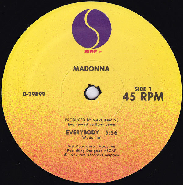 Madonna : Everybody (12", Spe)