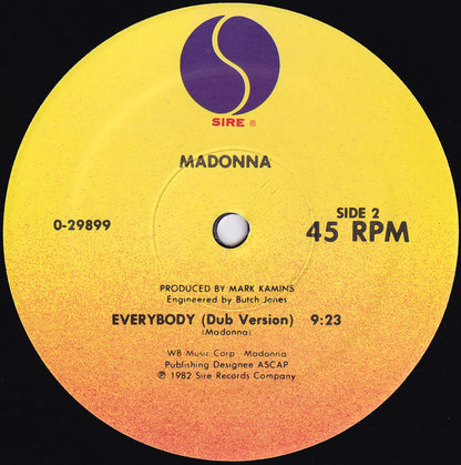 Madonna : Everybody (12", Spe)