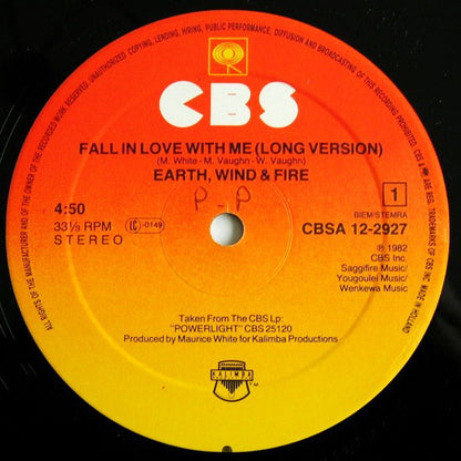 Earth, Wind & Fire : Fall In Love With Me (12", Maxi)