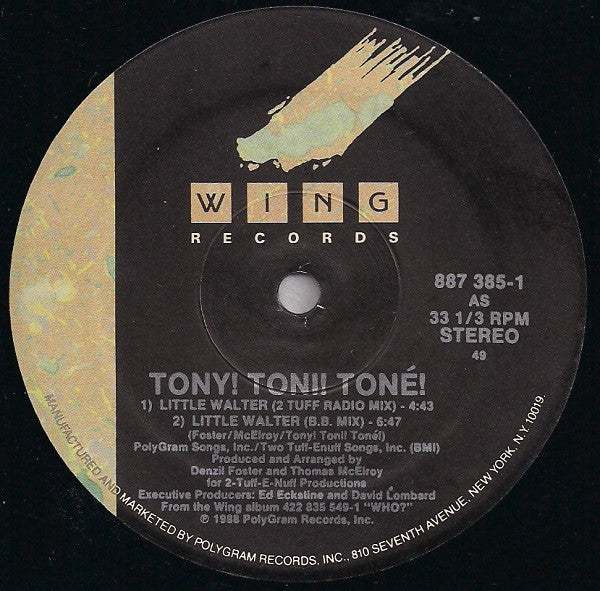 Tony! Toni! Toné! : Little Walter (12", Single)