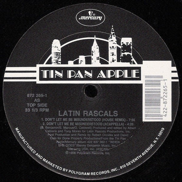 The Latin Rascals : Don't Let Me Be Misunderstood (12", Car)