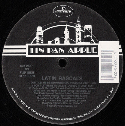 The Latin Rascals : Don't Let Me Be Misunderstood (12", Car)