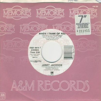 Janet Jackson : When I Think Of You / Control (7")