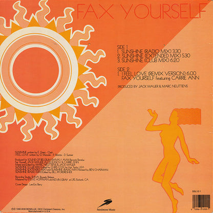 Fax Yourself : Sunshine / I Feel Love (12")