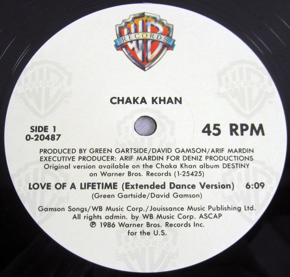 Chaka Khan : Love Of A Lifetime (12", Maxi)