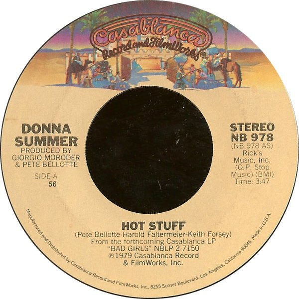 Donna Summer : Hot Stuff (7", Single, 56 )