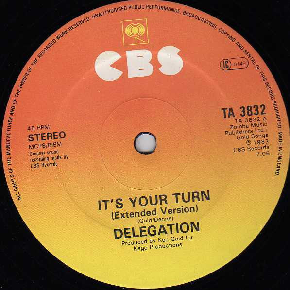 Delegation : It's Your Turn (12")