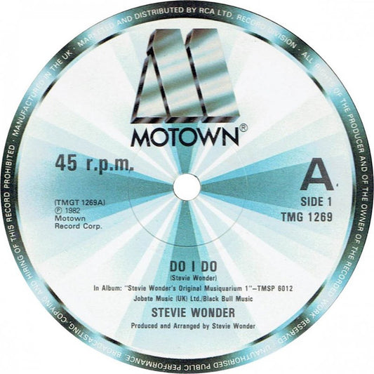 Stevie Wonder : Do I Do (12", Single)