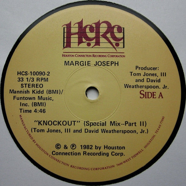 Margie Joseph : Knockout (Special Mix) (12")
