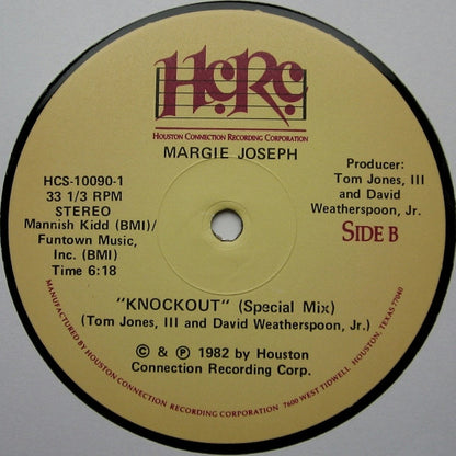 Margie Joseph : Knockout (Special Mix) (12")