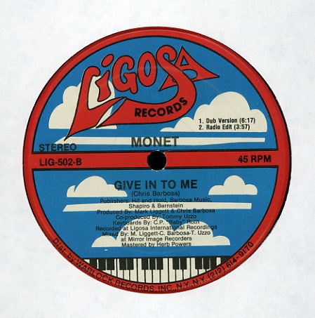 Monet : Give In To Me (12")