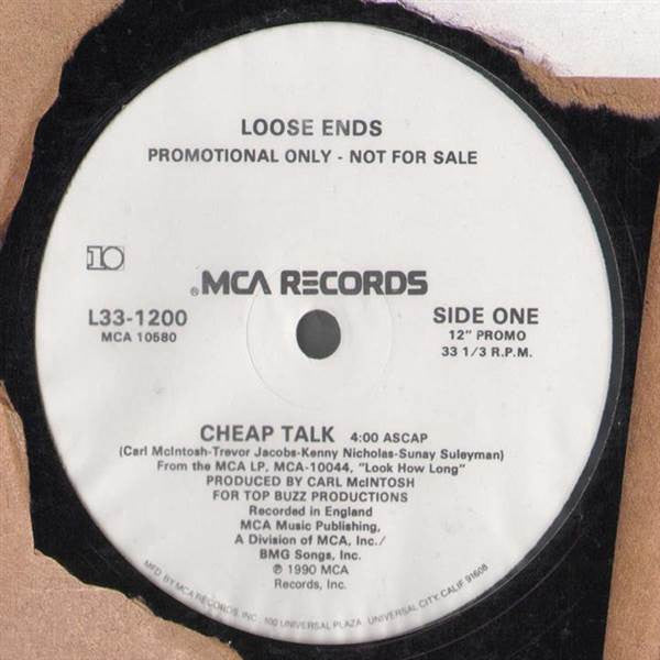 Loose Ends : Cheap Talk (12", Single, Promo)