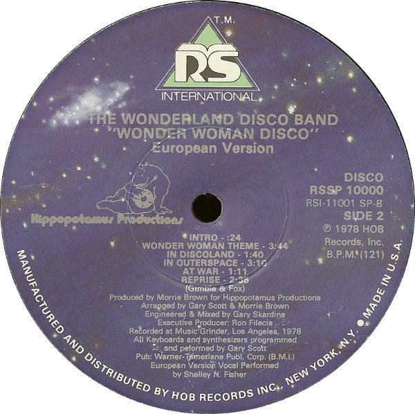 The Wonderland Disco Band* : Wonder Woman Disco (12")