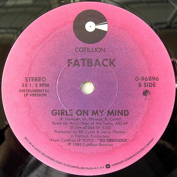Fatback* : Girls On My Mind (12", Maxi, SP )