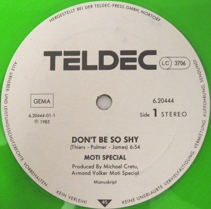 Moti Special : Don't Be So Shy (Extended Version) (12", Maxi, Gre)