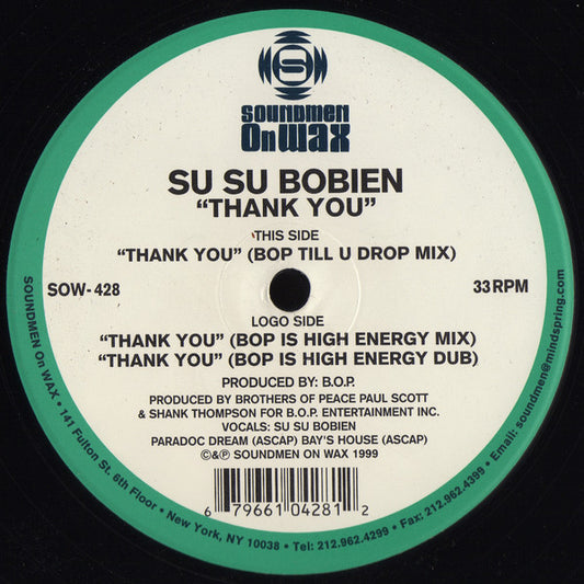 Su Su Bobien : Thank You (12")