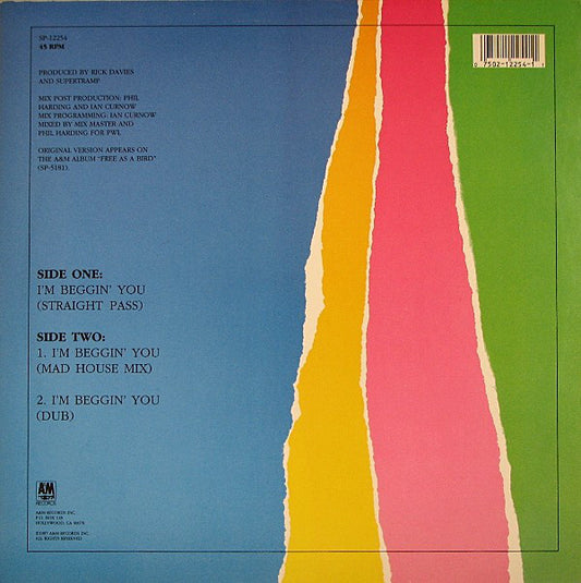 Supertramp : I'm Beggin' You (12")