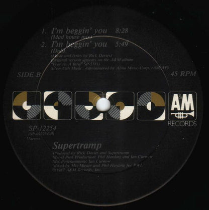 Supertramp : I'm Beggin' You (12")