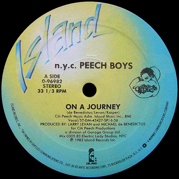 Peech Boys : On A Journey (12", Single)
