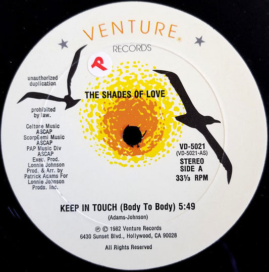 Shades Of Love : Keep In Touch (Body To Body) (12")