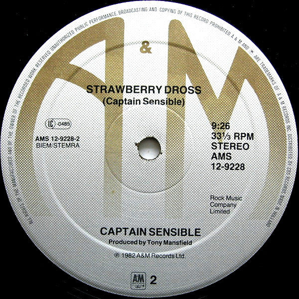 Captain Sensible : Wot! (12", Maxi)