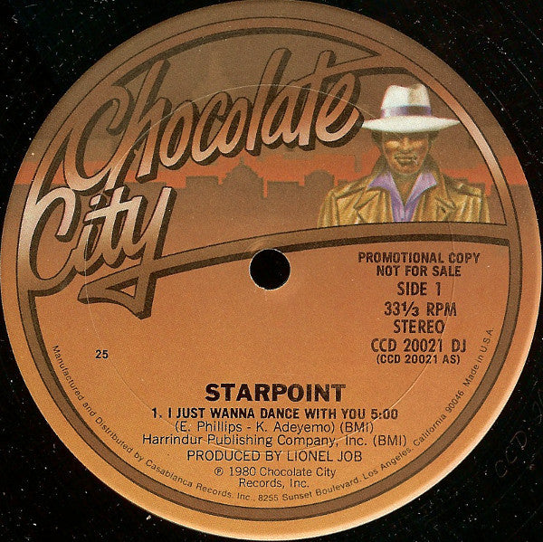 Starpoint : I Just Wanna Dance With You (12", Promo)