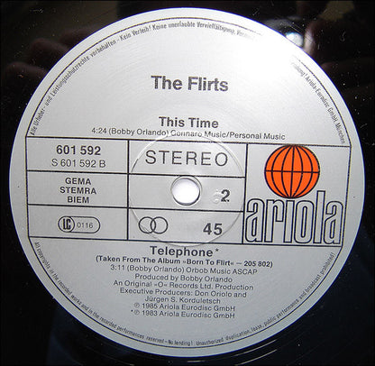 The Flirts : Helpless (You Took My Love) (Extended Version) (12", Maxi)