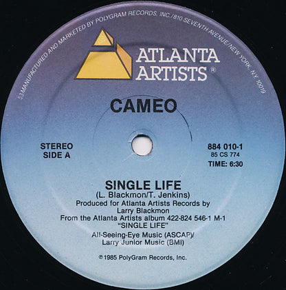 Cameo : Single Life / I've Got Your Image (12")