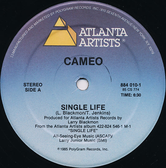 Cameo : Single Life / I've Got Your Image (12")