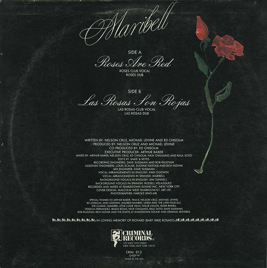 Maribell : Roses Are Red (12")