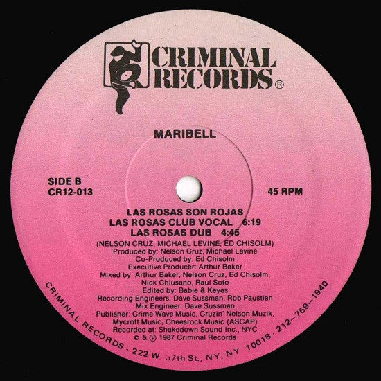 Maribell : Roses Are Red (12")