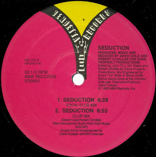 Seduction : Seduction (12")
