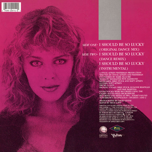 Kylie Minogue : I Should Be So Lucky  (12", Maxi)