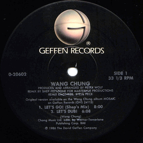 Wang Chung : Let's Go! (12", Maxi, SRC)