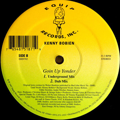 Kenny Bobien : Goin Up Yonder (12")