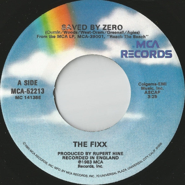 The Fixx : Saved By Zero (7", Single)