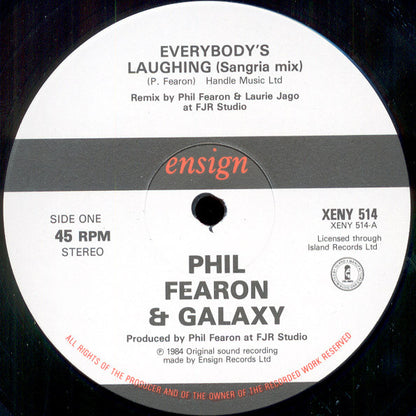 Phil Fearon & Galaxy : Everybody's Laughing (Sangria Mix) (12")