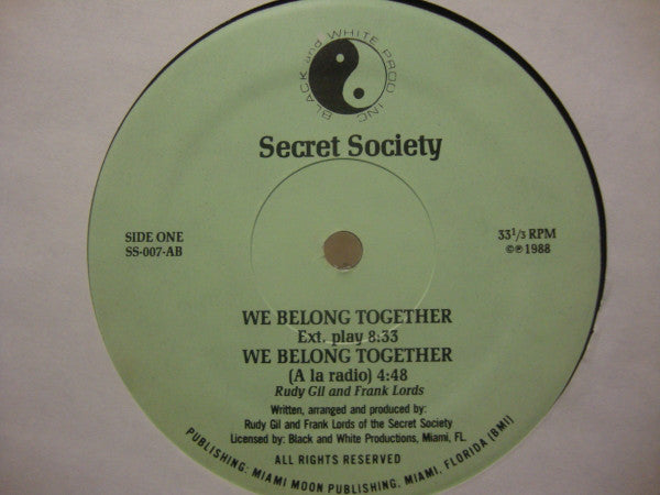 Secret Society (4) : We Belong Together (12")