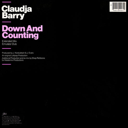 Claudja Barry : Down And Counting (12", Pit)