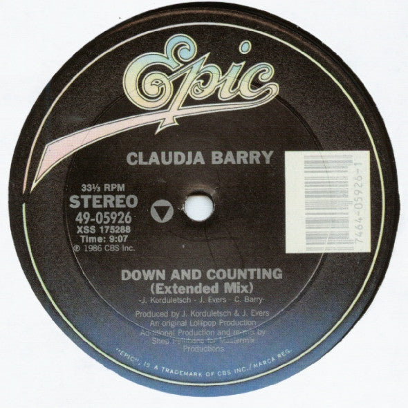 Claudja Barry : Down And Counting (12", Pit)