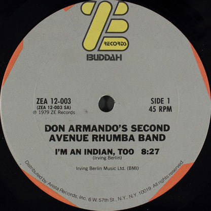 Don Armando's Second Avenue Rhumba Band : I'm An Indian, Too / Deputy Of Love (12", Ter)