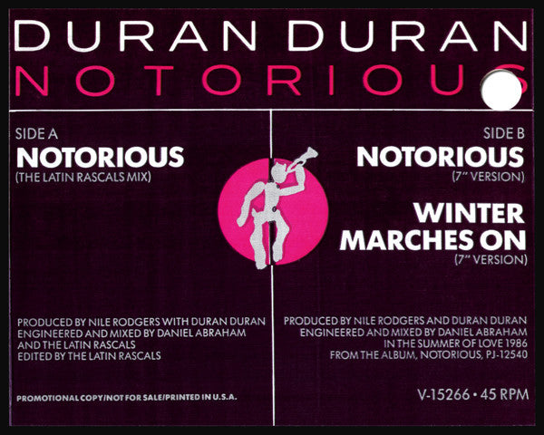 Duran Duran : Notorious (Latin Rascals Mix) (12", Promo)