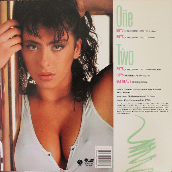 Sabrina : Boys (Summertime Love) (12", Maxi)